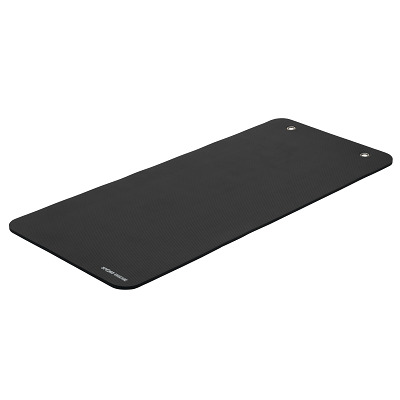 Sport-Thieme Gymnastikmatte "Gym 1.5", Schwarz, Mit Ösen