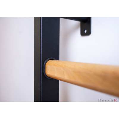 Thumbnail - BenchK Sprossenwand Fitness-System "211", inkl. Turnzubehör, 211B + A076, Schwarz