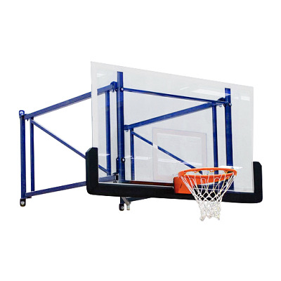 Sport-Thieme Basketball-Wandanlage "Schwenk-und höhenverstellbar", Betonwand