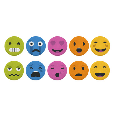 Thumbnail - Achoka Sitzkissen-Set "Emotion Dots"