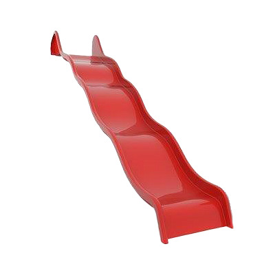 Bock- und Wellenrutsche Wide, 280 cm, Rot