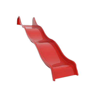 Bock- und Wellenrutsche Wide, 200 cm, Rot