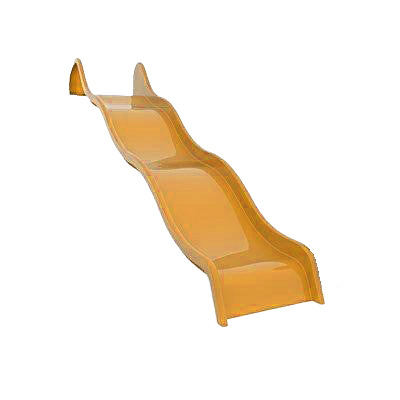 Bock- und Wellenrutsche Wide, 200 cm, Melonengelb