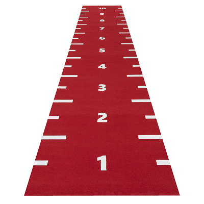 Sprint Tracks Sprintbahn Numbered, 12x2 m, Schwarz