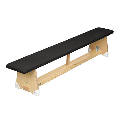 Sport-Thieme Turnbank Soft, Schwarz, 1,5 m, Kunstleder, Standard