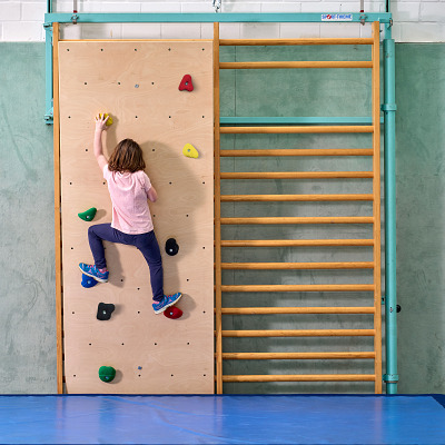 Thumbnail - Sport-Thieme Kletterwand für Sprossenwand inkl. Klettergriff-Set "Kinder"