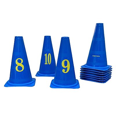 Sport-Thieme Markierungskegel-Set "Zeichen", Zahlen 0-10