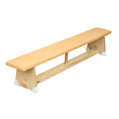 Sport-Thieme Turnbank Soft, 2,0 m, Beige, Echtleder, Standard