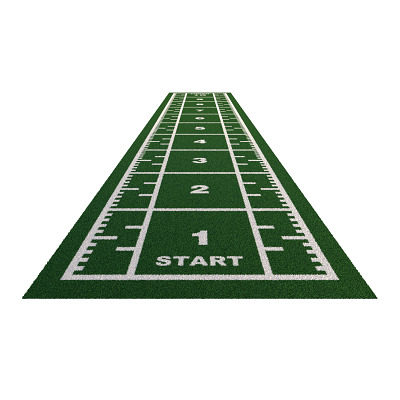 Sport-Thieme Sprintbahn "Premium", Grün, 10,40x2,00 m