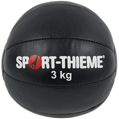 Sport-Thieme Medizinball Schwarz, 3 kg, 22 cm