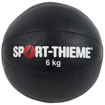 Sport-Thieme Medizinball Schwarz, 6 kg, ø 25 cm