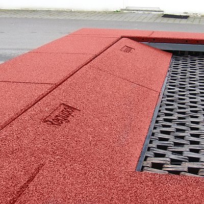 Hally-Gally Rampe "Innen liegend" für Trampoline, Vormontiert