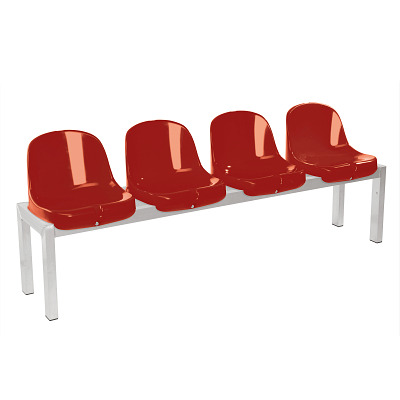 Court Royal Sitzbank "FANtastik", Rot (RAL 3002)