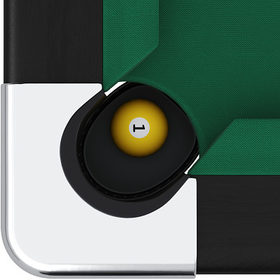 Thumbnail - Automaten Hoffmann Billardtisch "Club Pro III", EuroSpeed, Grün, 7 ft (Spielfeld 198x99 cm)