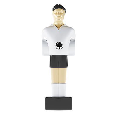 Thumbnail - Automaten Hoffmann Kickerfigur "Schuss und Tor" für 13 mm Stangen, Weiß-Schwarz, Einzeln