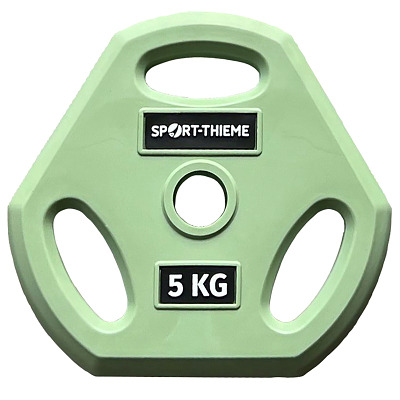 Sport-Thieme Hantelscheibe "PU" für Pumpset, 5 kg, Pastellgrün