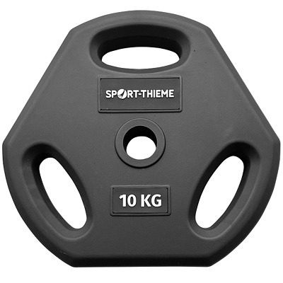 Sport-Thieme Hantelscheibe "PU" für Pumpset, Dunkelgrau, 10 kg