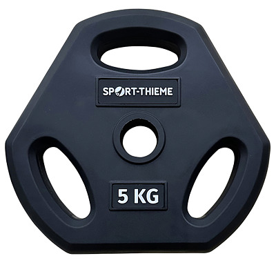 Sport-Thieme Hantelscheibe "PU" für Pumpset, Schwarz, 5 kg