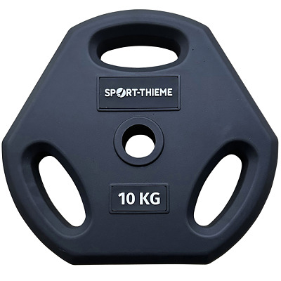 Sport-Thieme Hantelscheibe "PU" für Pumpset, Schwarz, 10 kg