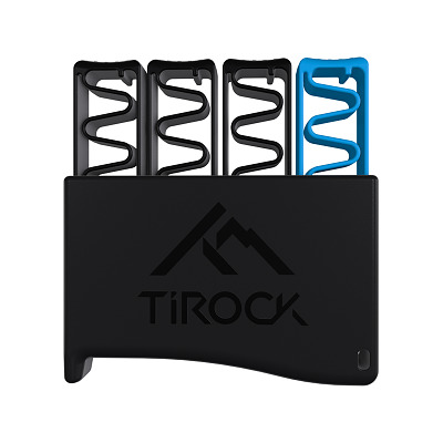 Tirock Fingertrainer-Set "Ti-Hand", Schwarz/Blau, Sehr stark