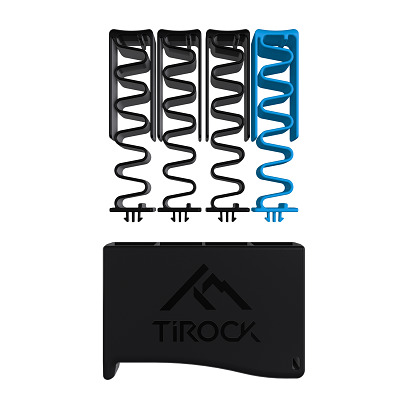 Thumbnail - Tirock Fingertrainer-Set "Ti-Hand", Schwarz/Blau, Sehr stark