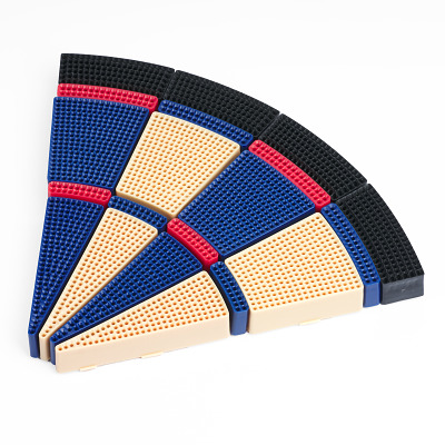 Thumbnail - Kings Dart Dart-Segmente-Set für Dartboard "Profi Turnier", Blau-Beige