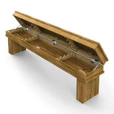 Thumbnail - Bison Billard-Sitzbank "Dolce Vita", Eiche