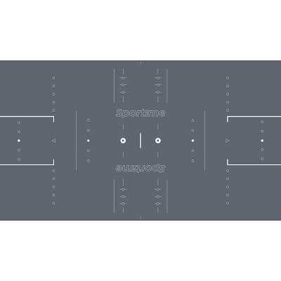 Sportime Tischkicker-Spielfeld "(R)Evolution", Platingrau