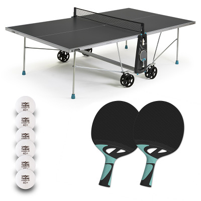 Cornilleau Tischtennis-Set "100X Outdoor", Grau