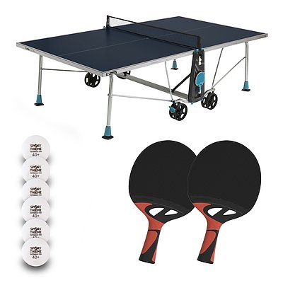 Cornilleau Tischtennis-Set "200X Outdoor", Blau
