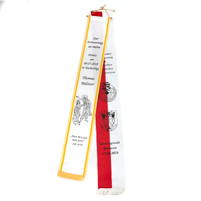 Thumbnail - Fahnenband "Einfarbig schwarz bedruckt"