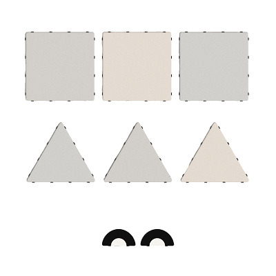 Tukluk Mattenbausatz "Kunterbunt", Mountain Pro, 8-teiliges Set