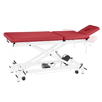 Pader Medi Tech Elektrische Therapieliege "Ecofresh 3.0", 68 cm, 3-teilig, Bordeaux, Weiß