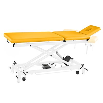 Pader Medi Tech Elektrische Therapieliege "Ecofresh 3.0", 68 cm, 3-teilig, Safran, Weiß