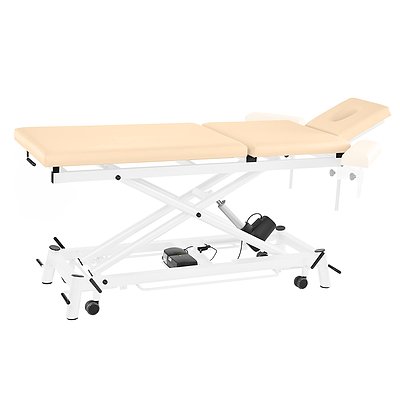 Pader Medi Tech Elektrische Therapieliege "Ecofresh 3.0", 80 cm, 3-teilig, Elfenbein, Weiß