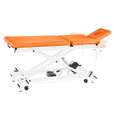 Pader Medi Tech Elektrische Therapieliege "Ecofresh 3.0", 80 cm, 3-teilig, Apricot, Weiß