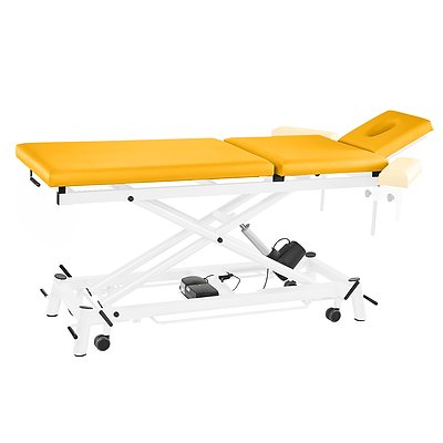 Pader Medi Tech Elektrische Therapieliege "Ecofresh 3.0", 80 cm, 3-teilig, Safran, Weiß