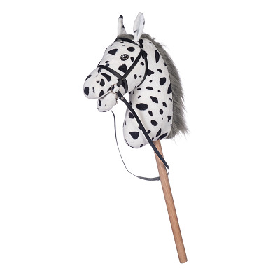 HKM Kids Hobby Horse, Weiß-Schwarz-gefleckt
