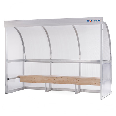 Sport-Thieme Spielerkabine "United", Sitzbank, 6 m