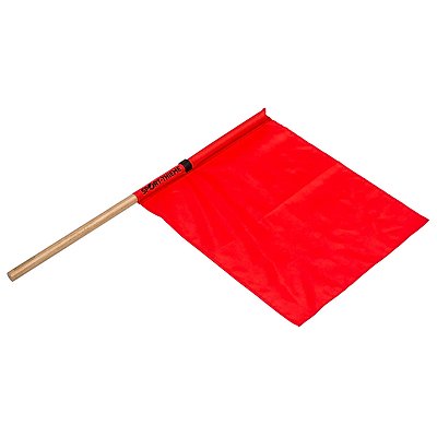 Sport-Thieme Kampfrichterfahne "Colour", Holz-Griff, Rot