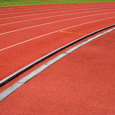 Sport-Thieme Laufbahnumrandung "Alu", Komplett-Set
