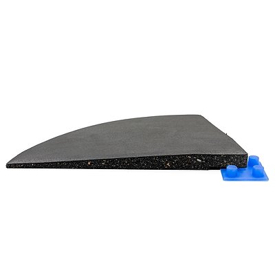 Thumbnail - Sport-Thieme Sportboden "Connect", Eckstück, Pure Black, 25x25x2 cm