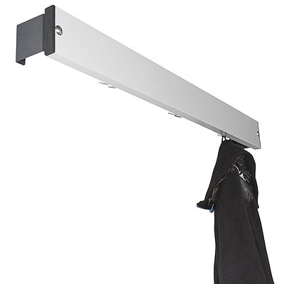 Sypro Garderobenleiste, 1,01 m, Anthrazit (RAL 7016), Nassräume