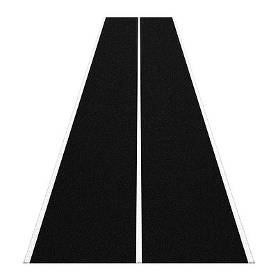 Sport-Thieme Sprintbahn "Uni Sprint", Schwarz, 2x10 m