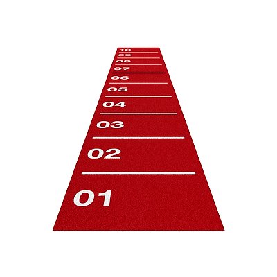 Sport-Thieme Sprintbahn "Core", Rot, 1,5x10 m