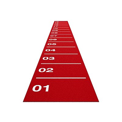 Sport-Thieme Sprintbahn "Core", Rot, 1,5x15 m