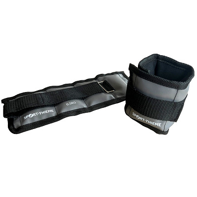 Thumbnail - Sport-Thieme Gewichtsmanschetten "Allround", 2,0 kg, Schwarz-Grau