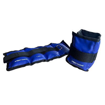 Sport-Thieme Gewichtsmanschetten "Allround", 1,5 kg, Schwarz-Blau