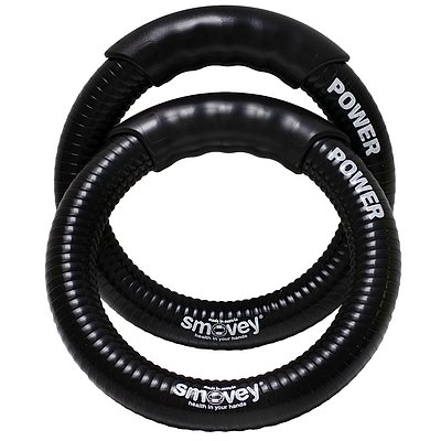 Smovey Schwingringe "Power", Mit 6 Stahlkugeln, Schwarz