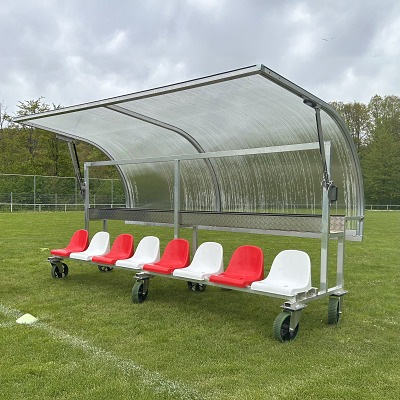 Thumbnail - Sport-Thieme Mobile Spielerkabine "Team", 8 Sitze